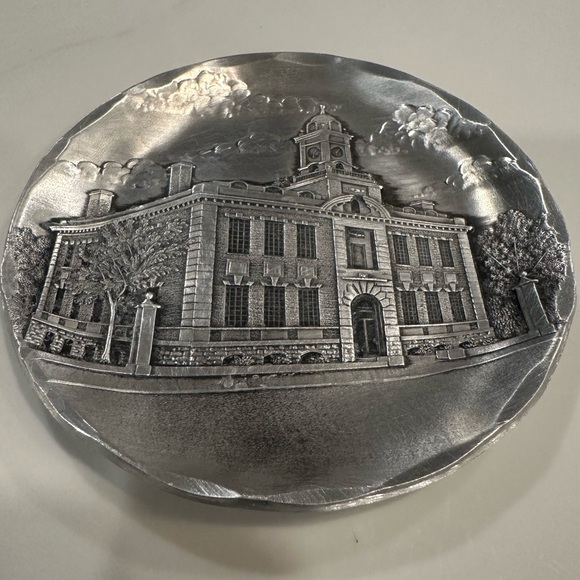 Vintage Wendell August Handmade Forge Brownson House Commemorative Plate 2001 - Picture 2 of 8